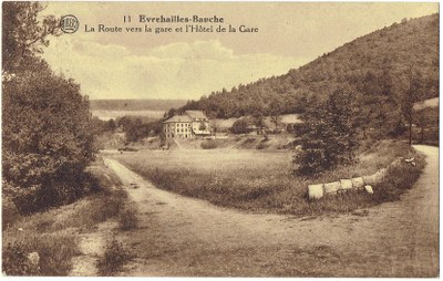 Route vers la gare Evrehailles - Bauche