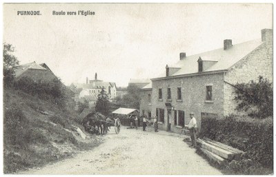 Route vers l'église
