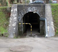 Tunnel piétonnier sous voie ferrée